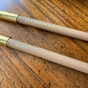 Lacome Le Crayon Poudre Brow Pencil in Blonde (discontinued product) x 2